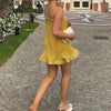 Silky Pleated Strapless Mini Dress | MzStar Fashion | view 2