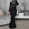 Sequin Mermaid High-Slit Gown | MzStar Fashion | view 3