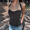 Polka Dot Ruffle Halter Top | MzStar Fashion | view 7