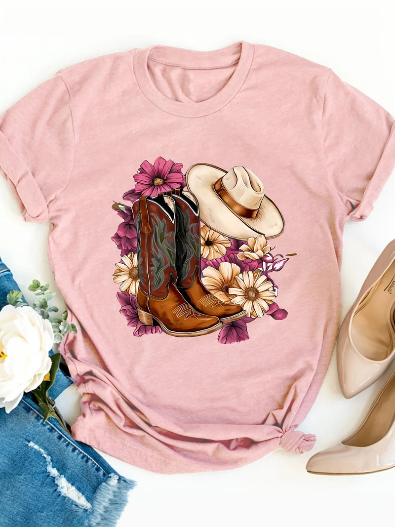 Cowboy Boots Western Tee | MzStar Fashion | view 5