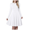 Pleated A-Line Long-Sleeve Dress | MzStar Fashion | view 3