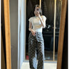 Polka Dot Wide-Leg Jeans | MzStar Fashion | view 8