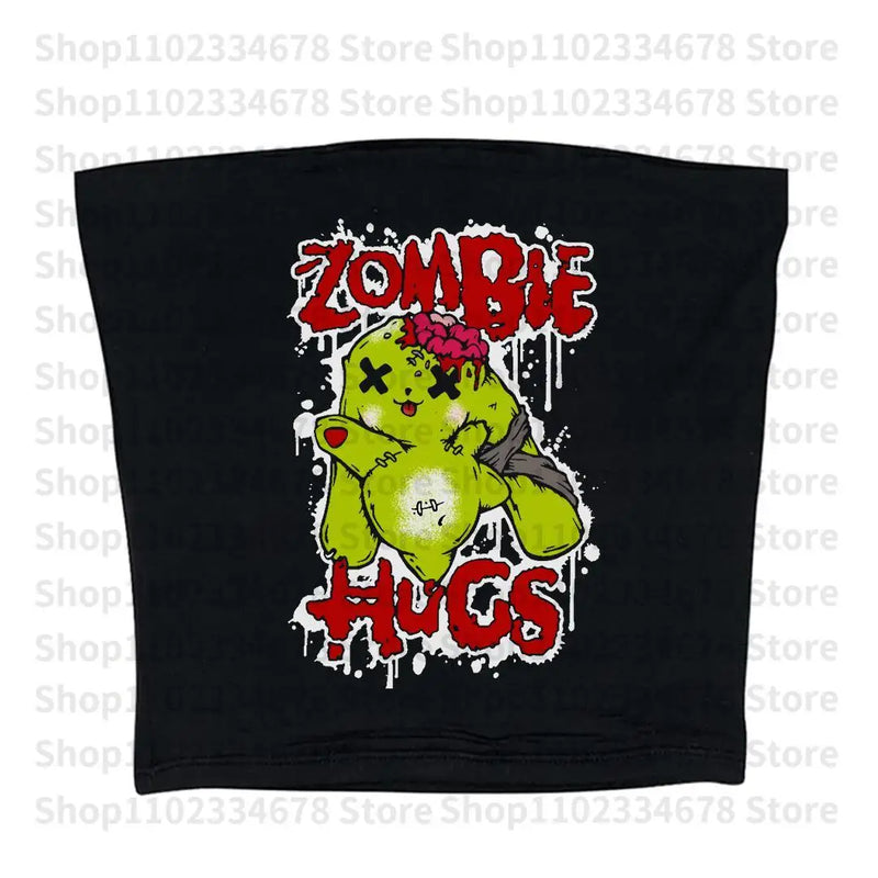 Goth Letter Baby Tee | MzStar Fashion | view 4