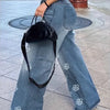 Floral Pocket Straight Jeans | MzStar Fashion | view 8