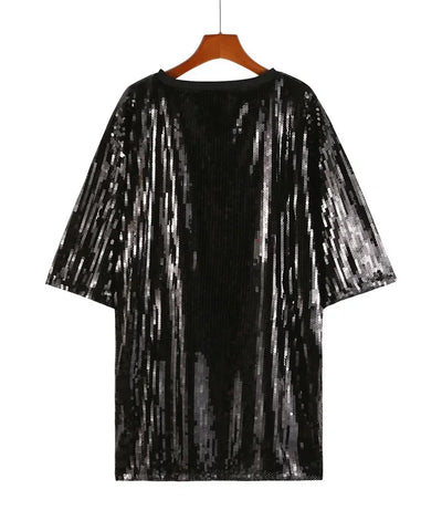 Sequin Letter Club Tee