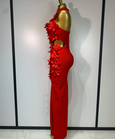 Split Chested Flower Dress