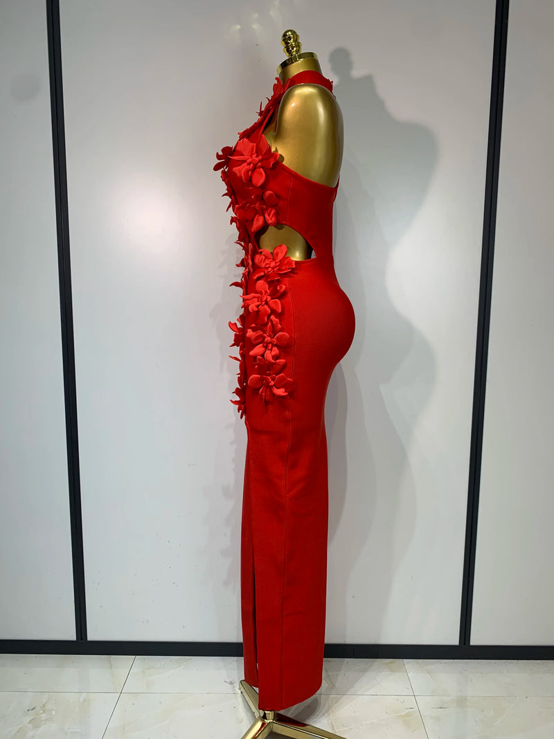 Split Chested Flower Dress