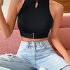 Keyhole Rib-Knit Tank | MzStar Fashion | view 2