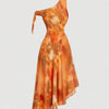 Lace-Up Mesh Beach Midi Dress | MzStar Fashion