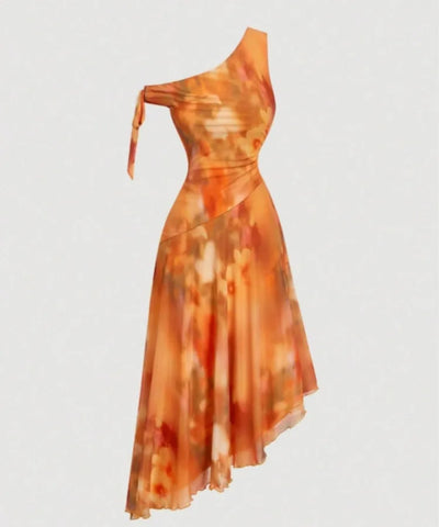 Lace-Up Mesh Beach Midi Dress | MzStar Fashion