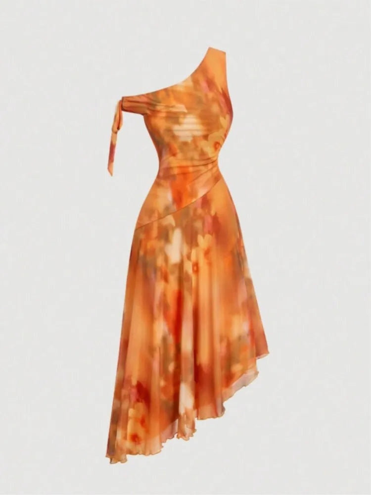 Lace-Up Mesh Beach Midi Dress | MzStar Fashion