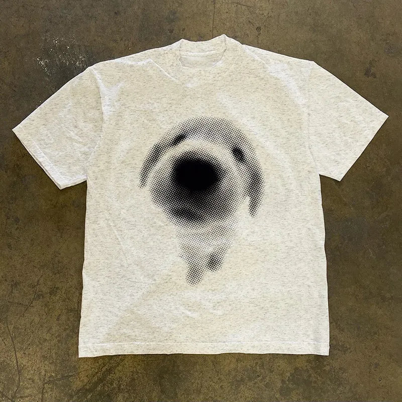 Retro Print Cotton Tee | MzStar Fashion | view 8