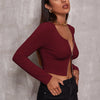 Double-Zip Ribbed Crop Top | MzStar Fashion | view 3