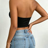 Backless Square-Neck Halter Top | MzStar Fashion | view 2