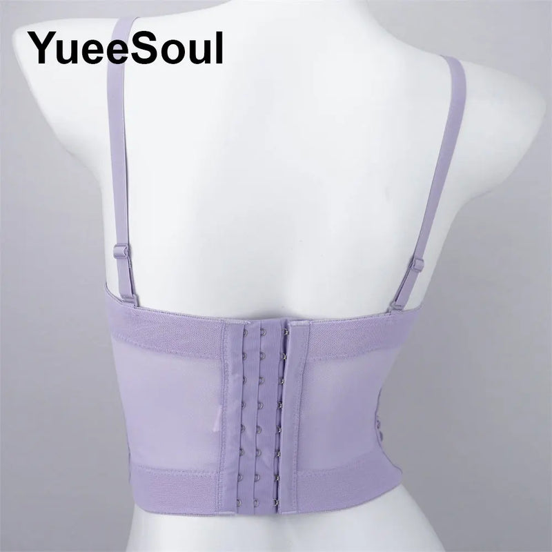 Purple Diamond Corset Top | MzStar Fashion | view 6