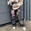 Graphic Print Ripped Jeans | MzStar Fashion | view 3