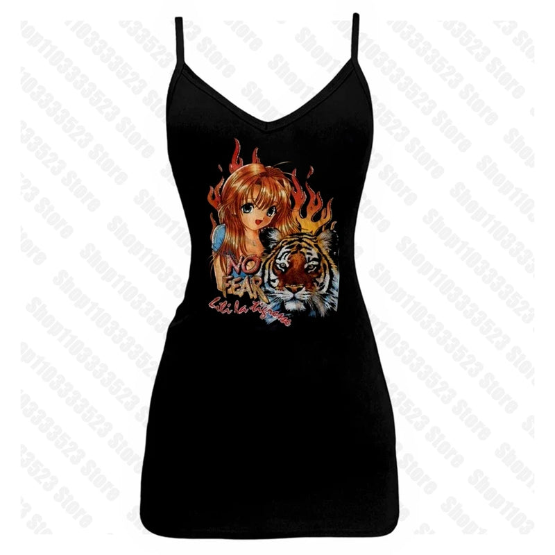 90s Emo Letter Baby Tank | MzStar Fashion | view 6