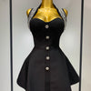 Rhinestone Bandage Halter Dress | MzStar Fashion