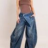 Washed Wide-Leg Mom Jeans | MzStar Fashion | view 8