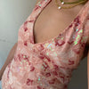 Sequin Deep-V Halter Top | MzStar Fashion