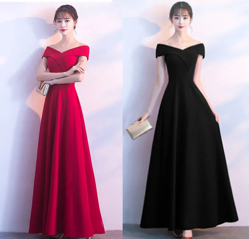 One-Shoulder Cotton Evening Gown | MzStar Fashion | view 6