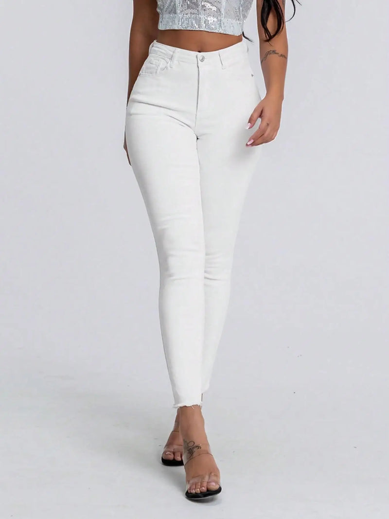 Stretch Slim High-Waist Jeans | MzStar Fashion | view 4
