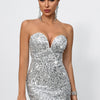 Off-Shoulder Sequin Mini Dress | MzStar Fashion | view 7