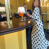 Black Dot High-Neck Maxi Dress | MzStar Fashion | view 2