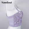 Purple Diamond Corset Top | MzStar Fashion | view 5