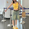 Loose Denim Bermuda Shorts | MzStar Fashion