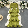 Tiered Ruffle Cake Midi Dress | MzStar Fashion | view 2