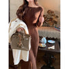 Minimalist Knit Mini Dress | MzStar Fashion | view 2