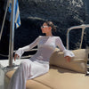 Sheer Wrap Beach Maxi Dress | MzStar Fashion | view 6