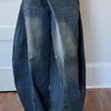 Washed Wide-Leg Mom Jeans | MzStar Fashion | view 5