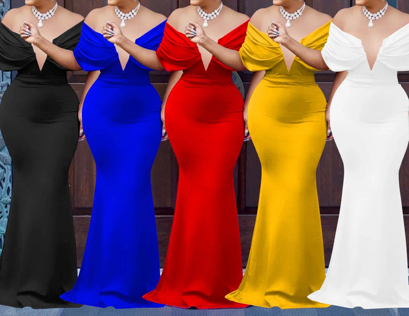 Off-Shoulder Bodycon Evening Maxi Dress | MzStar Fashion | view 8