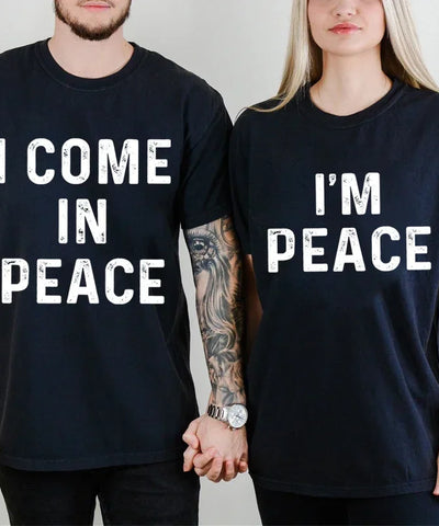 Matching Couples Peace Tee | MzStar Fashion
