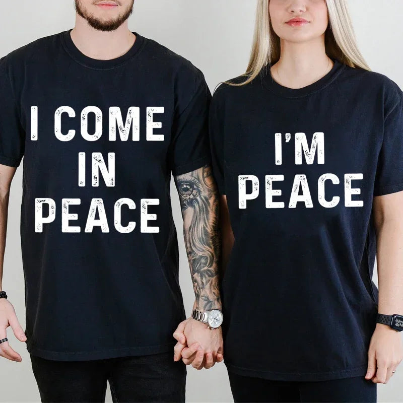 Matching Couples Peace Tee | MzStar Fashion