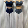 Strapless Top & Denim Pants Set | MzStar Fashion | view 4