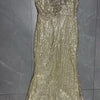 Champagne Fishtail Evening Gown | MzStar Fashion