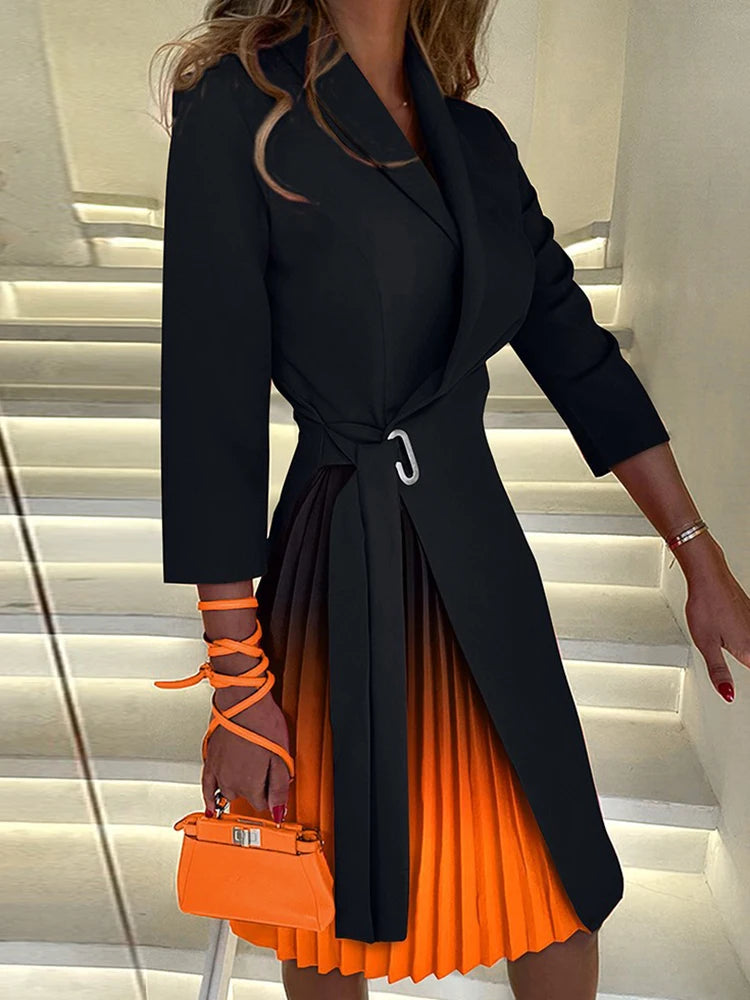Plaid V-Neck Midi Dress | MzStar Fashion | view 6