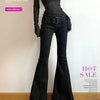 Black Y2K Flare Jeans | MzStar Fashion | view 7