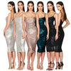 Sequin Cocktail Midi Dress | MzStar Fashion | view 2