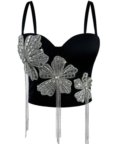 Diamond Tassel Corset Top | MzStar Fashion