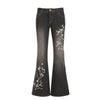Floral Bootcut Low-Rise Jeans | MzStar Fashion | view 5