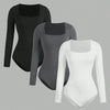 Square-Neck Bodysuit 3-Pack | MzStar Fashion