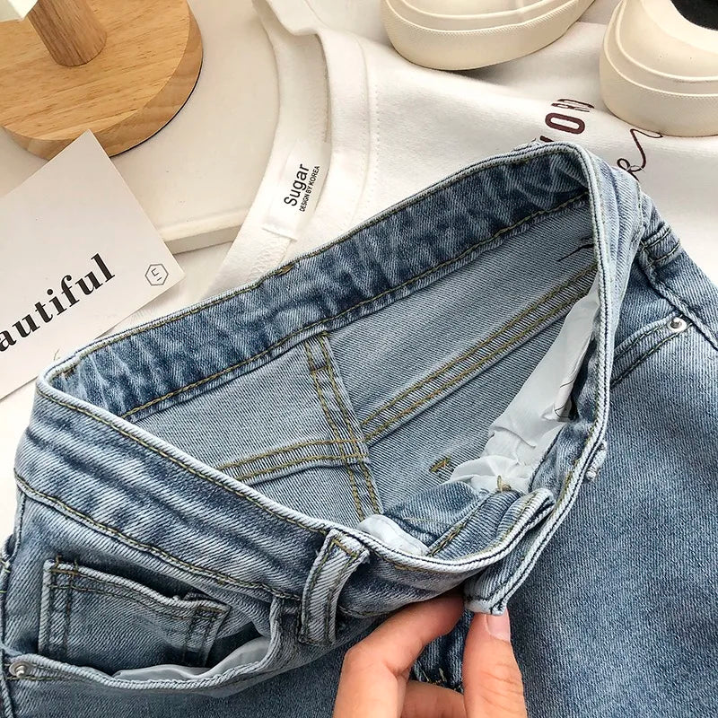 Split-Hem Flared Bootcut Jeans | MzStar Fashion | view 4