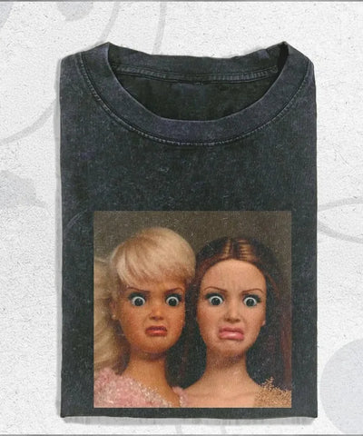 Doll Face Meme Washed Tee | MzStar Fashion