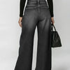 Eyelet Ripped Wide-Leg Jeans | MzStar Fashion | view 8
