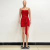 Rhinestone Split Cocktail Dress | MzStar Fashion | view 8
