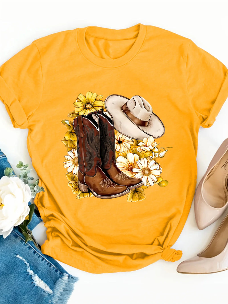 Cowboy Boots Western Tee | MzStar Fashion | view 6